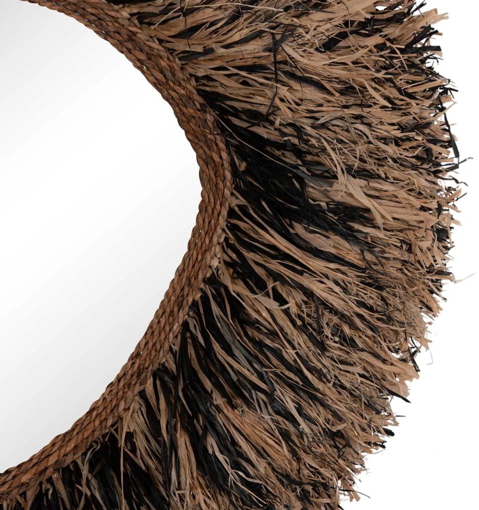 ΔΙΑΚΟΣΜΗΤΙΚΟΣ ΚΑΘΡΕΠΤΗΣ ΤΟΙΧΟΥ GRESSO HM4712 ΙΝΕΣ ΜΠΑΝΑΝΑΣ ΦΥΣΙΚΟ-ΜΑΥΡΟ 90x100Υεκ