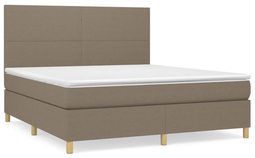 ΚΡΕΒΑΤΙ BOXSPRING ΜΕ ΣΤΡΩΜΑ TAUPE 180X200 ΕΚ. ΥΦΑΣΜΑΤΙΝΟ 3142197