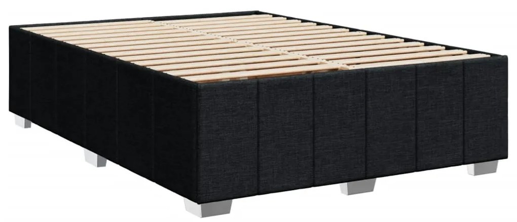 ΚΡΕΒΑΤΙ BOXSPRING ΜΕ ΣΤΡΩΜΑ ΜΑΥΡΟ 140X200 ΕΚ. ΥΦΑΣΜΑΤΙΝΟ 3291693