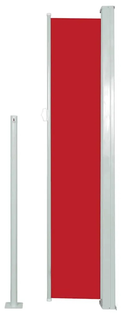 vidaXL Σκίαστρο Πλαϊνό Συρόμενο Κόκκινο 160 x 500 εκ.