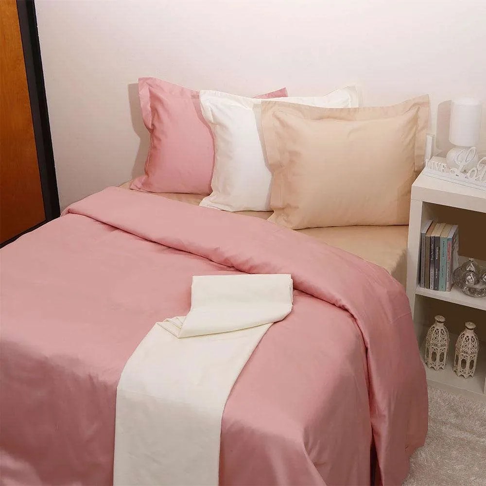 Σεντόνι Μεμονωμένο Luxury Unicolour 8 Blush Pink Anna Riska Υπέρδιπλo 240x270cm 100% Βαμβακοσατέν