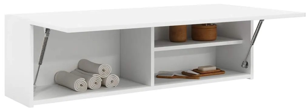 Ντουλάπι τοίχου μπάνιου λευκό Ξύλινο μηχανουργικό ξύλο