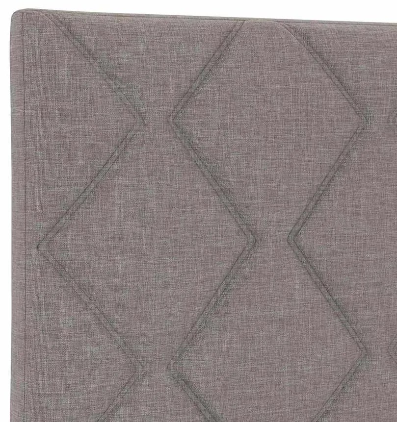 vidaXL Κεφαλάρι με φώτα λωρίδας LED με κεφαλάρι Taupe 100 cm ύφασμα