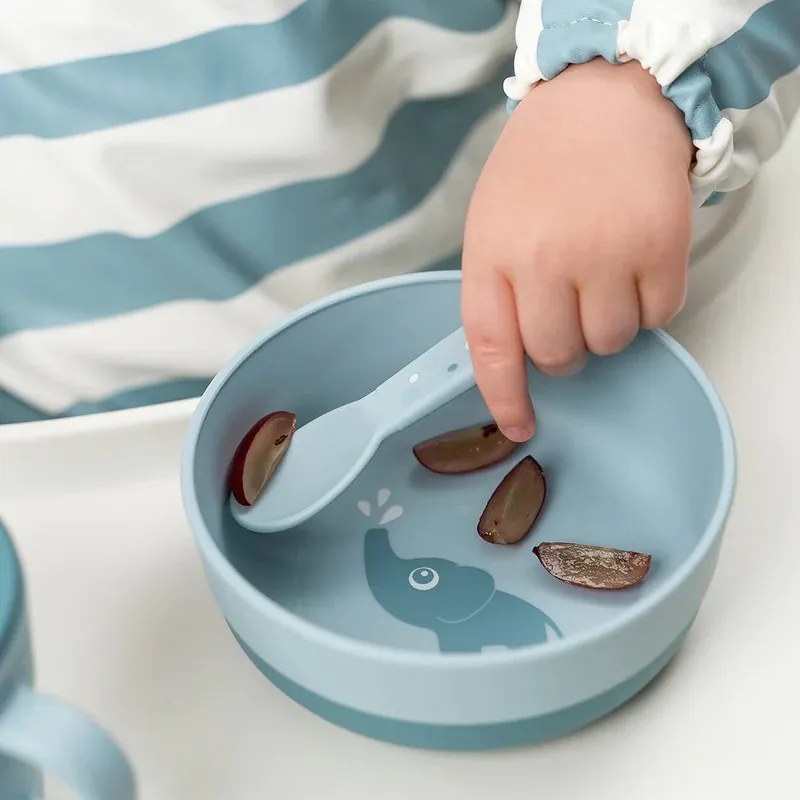 Bowl Done by Deer με αντιολισθητική βάση Elphee Blue 375ml