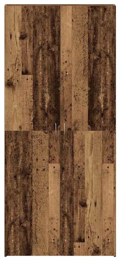 vidaXL Ντουλάπα Παπουτσιών Καφέ 80 x 35.5 x 180 εκ Επεξεργασμένο ξύλο