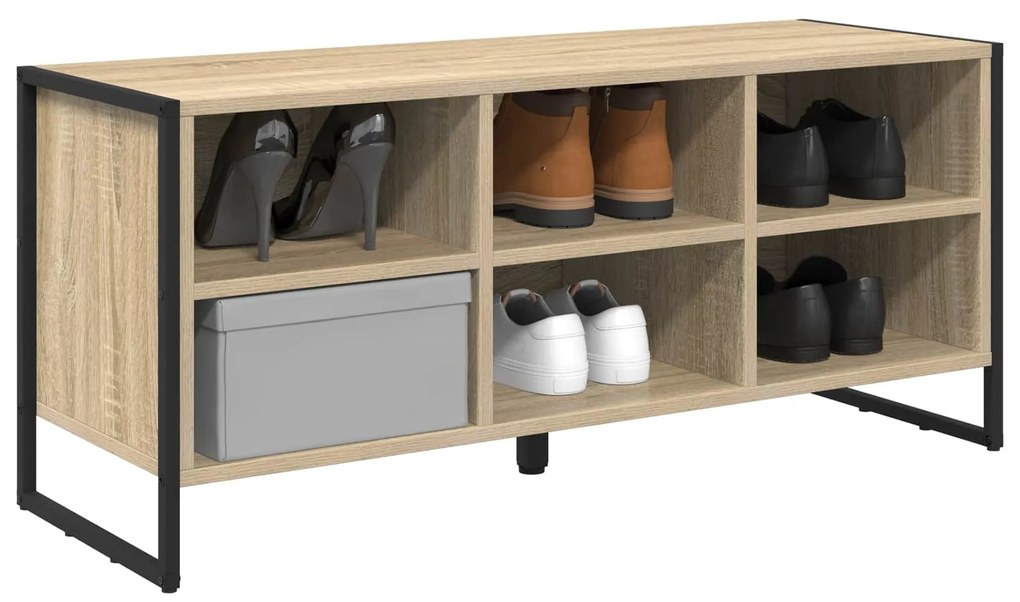 vidaXL Ντουλάπα Παπουτσιών Σονόμα 60 x 35 x 44 εκ. Επεξεργασμένο ξύλο
