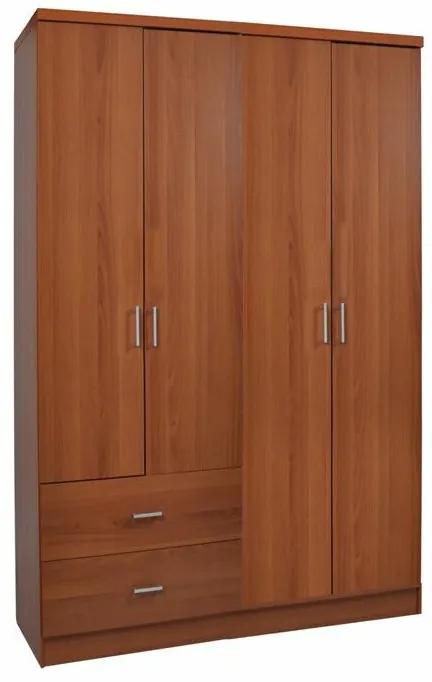 Ντουλάπα Mesa C105, Κερασί, 180x119x42cm, Πόρτες ντουλάπας: Με μεντεσέδες, Αριθμός ραφιών: 3, Αριθμός ραφιών: 3 | Epipla1.gr