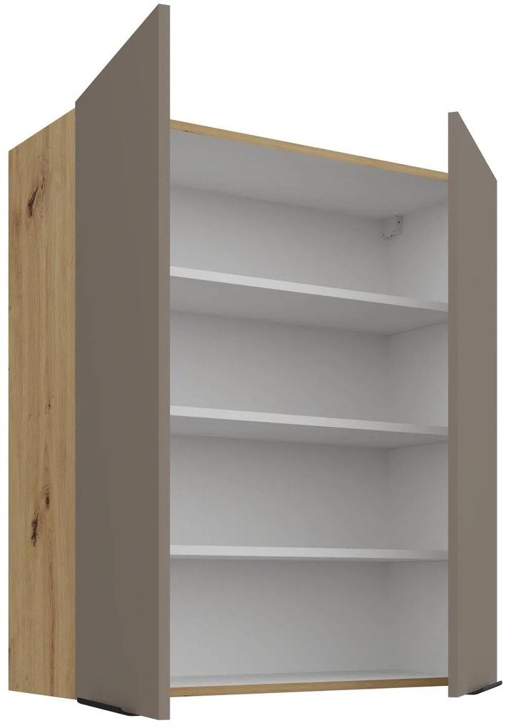 Κρεμαστό ντουλάπι Arianna 80 G-90 2F Γκρέζ