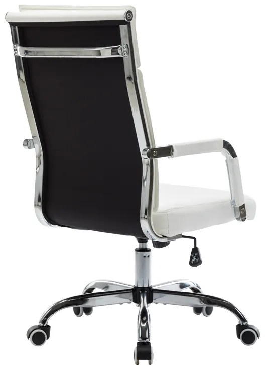 Καρέκλα γραφείου διευθυντη Mavel pakoworld PU λευκό 55x62x100-110εκ