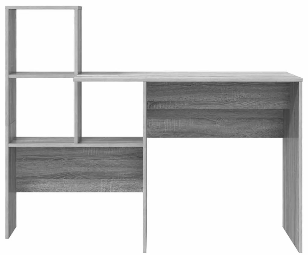 vidaXL Γραφείο Γκρι sonoma 131.5 x 50 x 106.5 εκ. Επεξεργασμένο ξύλο