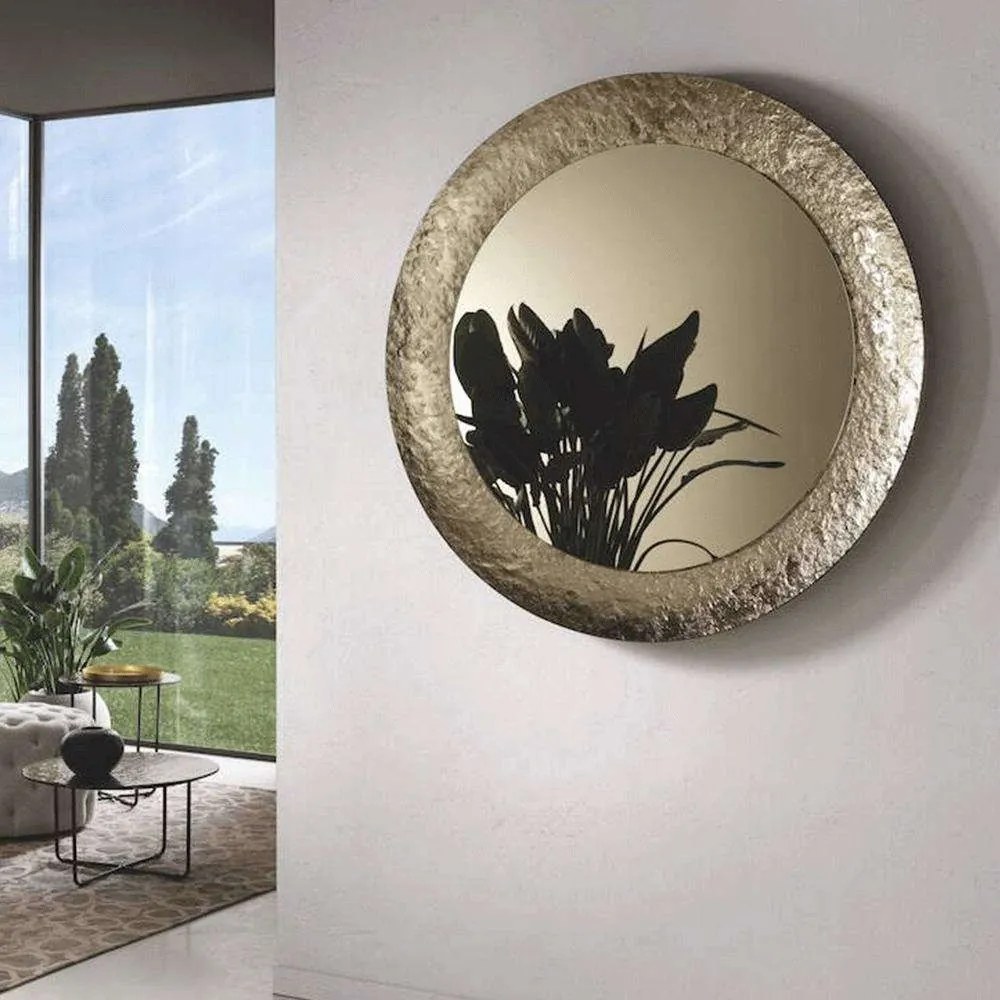 Καθρέπτης Nidra Φ120cm Bronze Capodarte Glass
