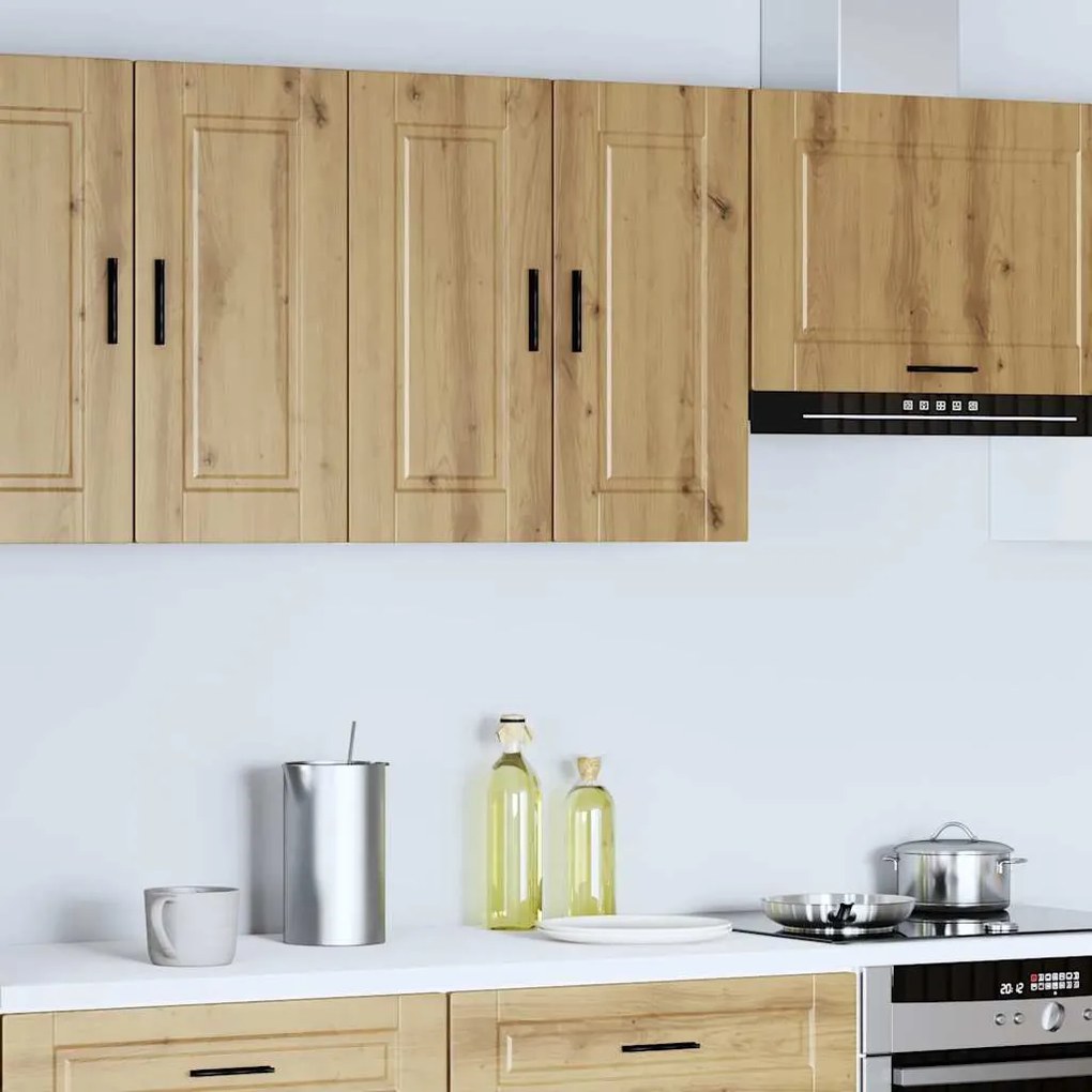 ντουλάπι τοίχου κουζίνας "Porto" Artisan Oak Engineered Wood - Καφέ
