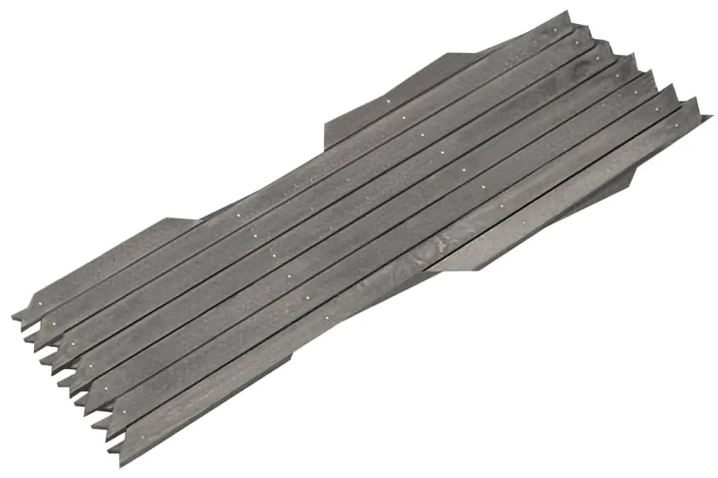 vidaXL Καφασωτό Φράχτης 5 τεμ. Γκρι 180 x 30 εκ. από Μασίφ Ξύλο Ελάτης