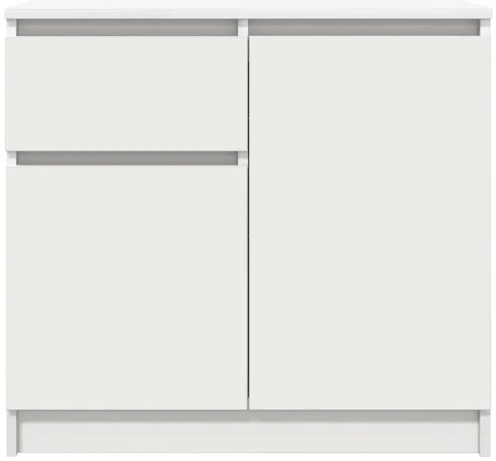 vidaXL Συρταριέρα με Συρτάρια Λευκή 71x35x65 εκ. από Επεξ. Ξύλο