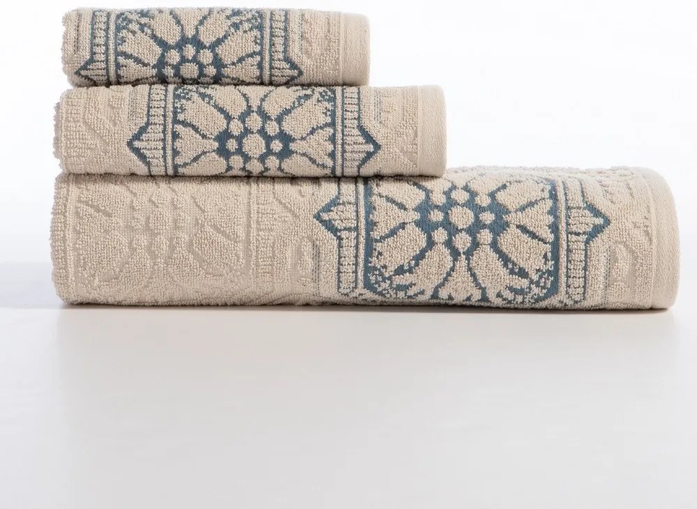 Πετσέτα Demand Ecru Nef-Nef Homeware Χεριών 30x50cm 100% Βαμβάκι