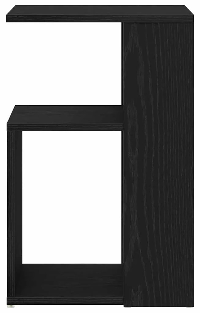 vidaXL Τραπέζι πλευράς Μαύρο Δρυς 36x30x56 εκ Επεξεργασμένο ξύλο