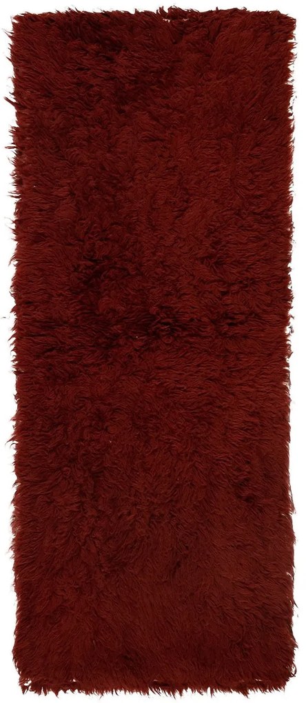 Χαλί Flokati 51 Red-Brown Βιοκαρπέτ 60X120cm