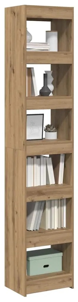 vidaXL Ντουλάπι βιβλίων/διαχωριστικό δωματίου Artisan Oak 40x30x198 cm