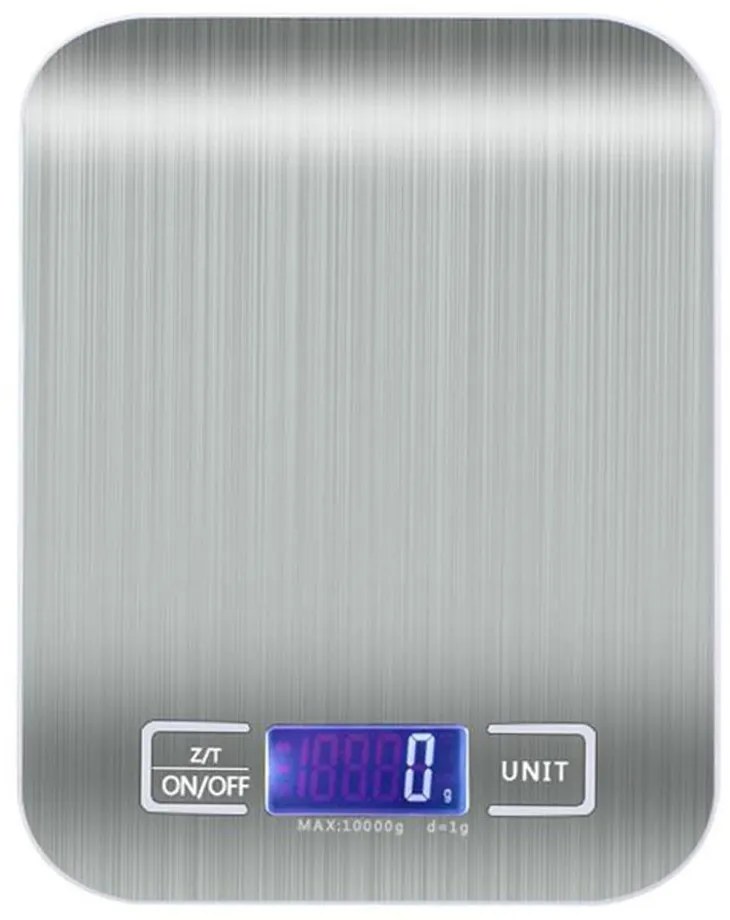 AB76298 Ψηφιακή Ζυγαριά Κουζίνας 1gr/5kg Inox