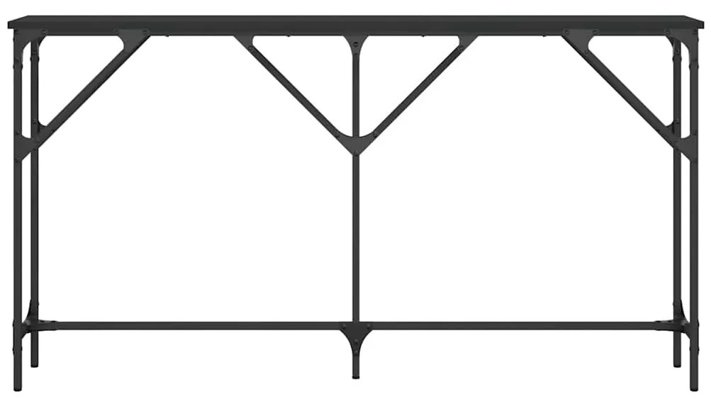 vidaXL Τραπέζι Κονσόλα Μαύρο 140 x 23 x 75 εκ. από Επεξεργασμένο Ξύλο