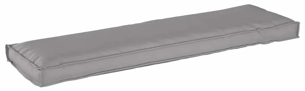 vidaXL Μαξιλάρι παλέτας για πάγκο Γκρι 140 x 40 x 8 εκ. Ύφασμα Oxford