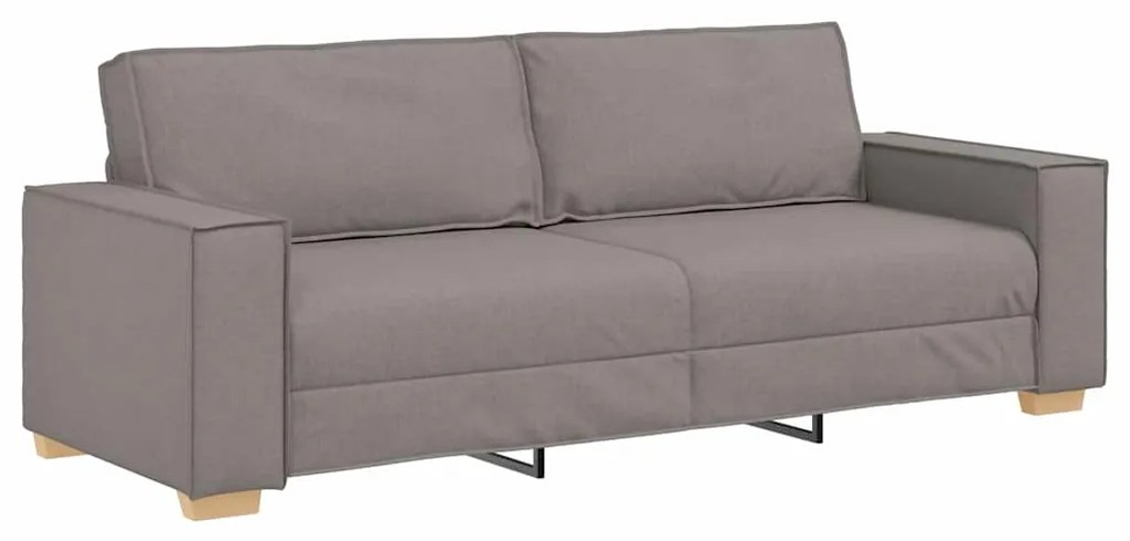 vidaXL Καναπές 3 pcs Taupe Ύφασμα μείγματος λινών