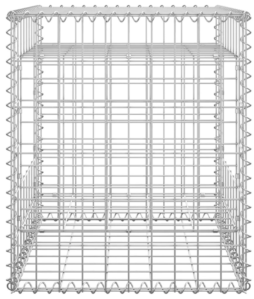 vidaXL Συρματοκιβώτια Στύλοι 2 τεμ. 50 x 50 x 60 εκ. Σιδερένιοι