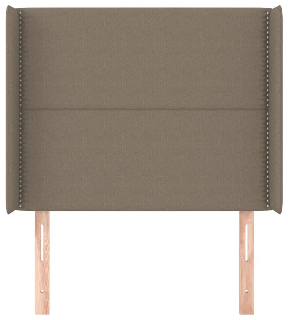 Κεφαλάρι με Πτερύγια Taupe 103x16x118/128 εκ. Υφασμάτινο 3119434