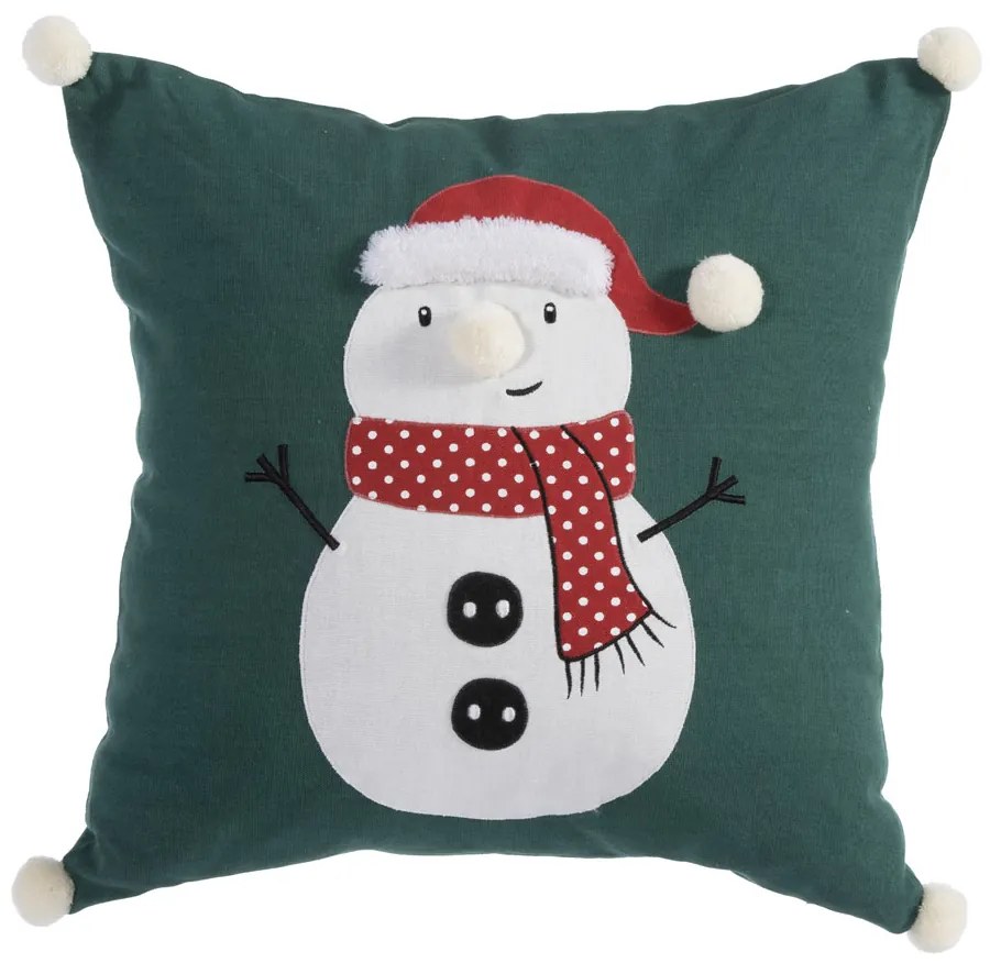 Χριστουγεννιάτικο Μαξιλάρι (45x45) Nef-Nef Homeware Happy Snowman