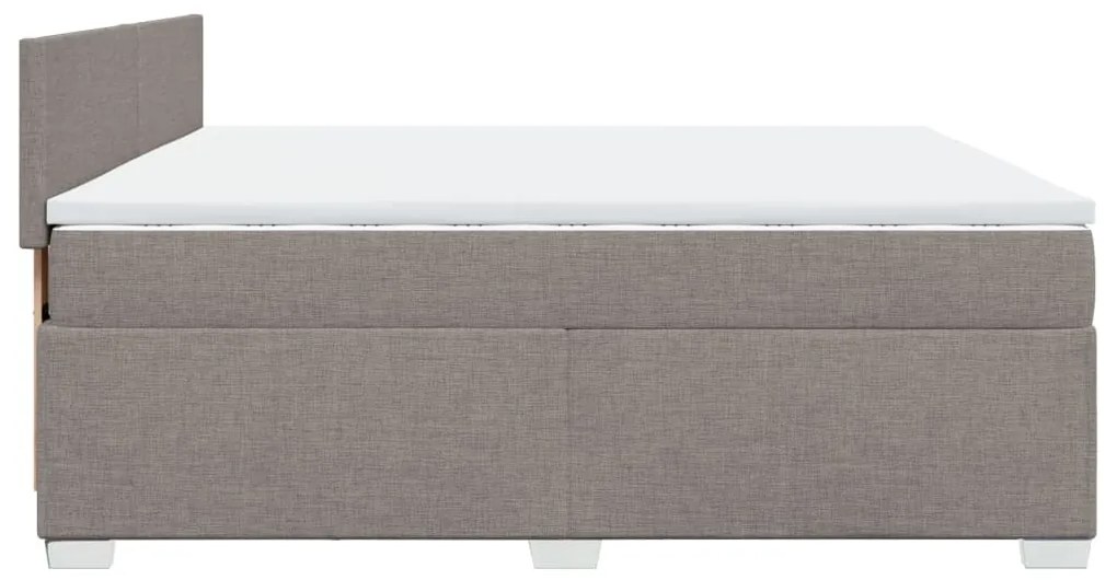 ΚΡΕΒΑΤΙ BOXSPRING ΜΕ ΣΤΡΩΜΑ TAUPE 200X200 ΕΚ. ΥΦΑΣΜΑΤΙΝΟ 3288292