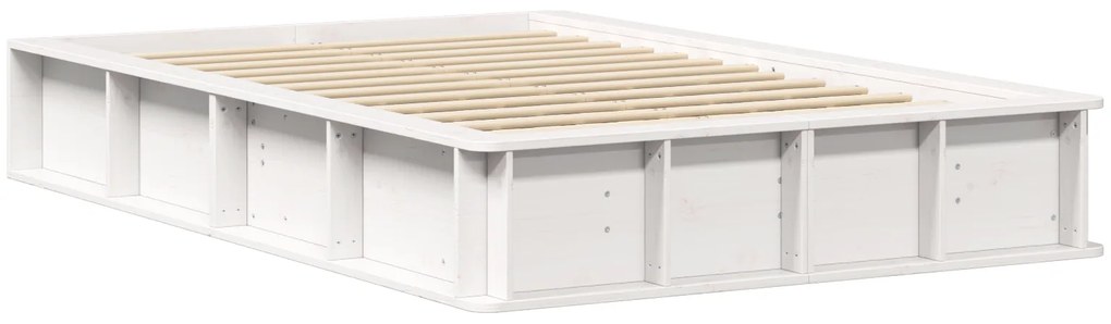 vidaXL Λευκό Κρεβάτι με Αποθηκευτικό Χώρο - 140 x 200 εκ.