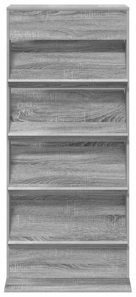 vidaXL Ράφι Περιοδικών με ράφι Γκρίζο Σονομα 70 x 41 x 156 εκ.