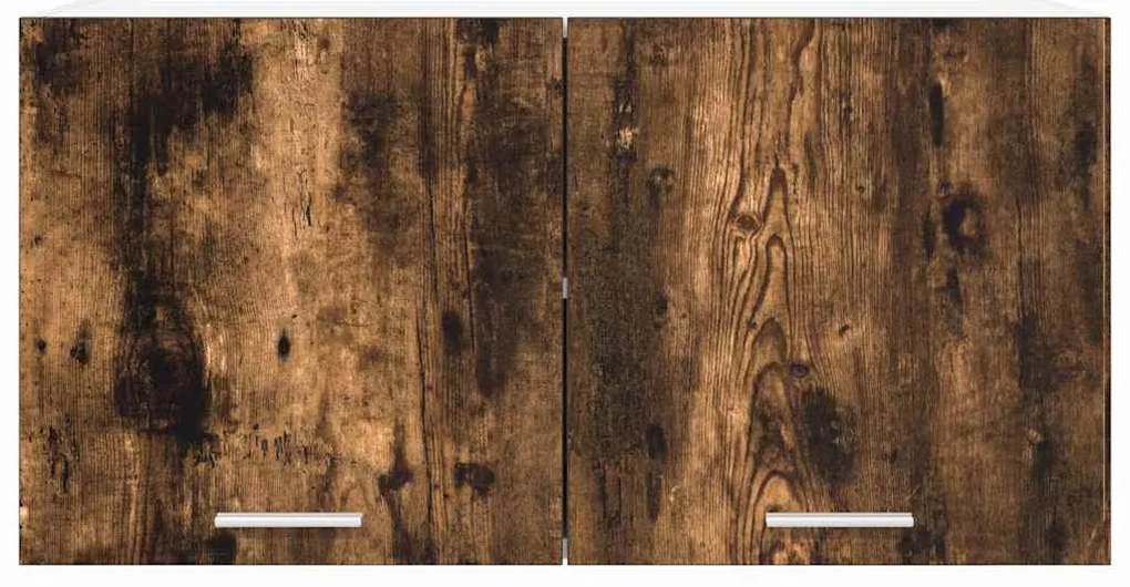 vidaXL Κρεμαστό ντουλάπι με αποθήκευση Καπνιστό Δρύς 80 x 31 x 40 εκ