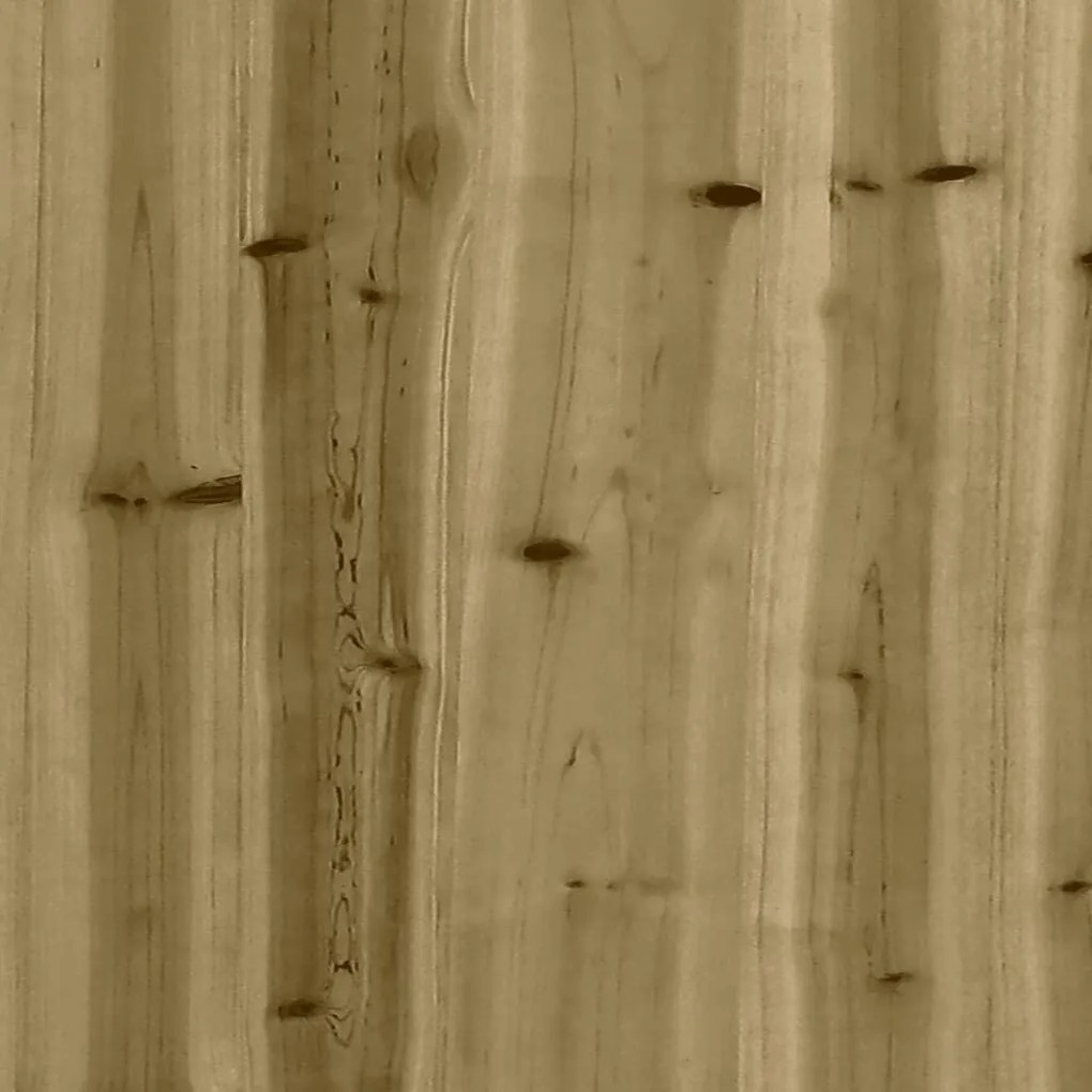 Ζαρντινιέρα με Σχέδιο Φράχτη 150x50x70εκ. Εμποτισμ. Ξύλο Πεύκου - Καφέ