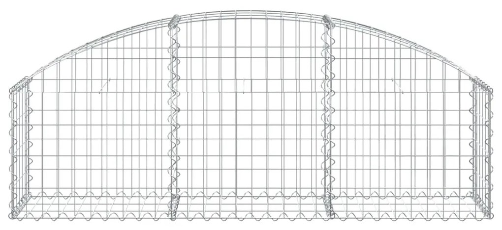 vidaXL Συρματοκιβώτιο Τοξωτό 150x30x40/60εκ. από Γαλβανισμένο Χάλυβα