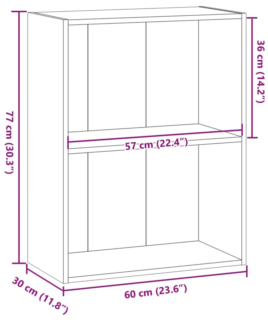 ΒΙΒΛΙΟΘΗΚΗ ΚΑΠΝΙΣΤΗ ΔΡΥΣ 60X30X77 ΕΚ. ΑΠΟ ΕΠΕΞΕΡΓΑΣΜΕΝΟ ΞΥΛΟ 857894