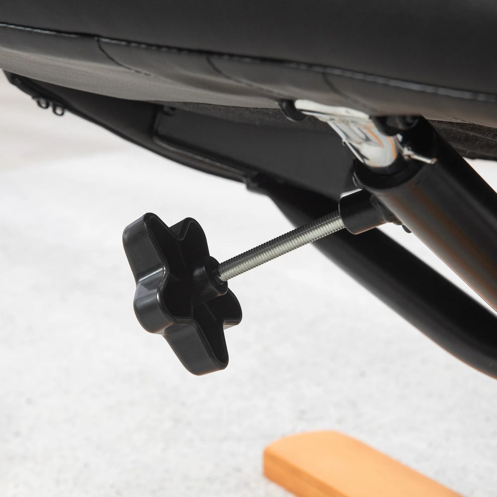 HOMCOM Πολυθρόνα Relax με υποπόδιο, λειτουργία ανάκλισης, κάλυμμα από τεχνητό δέρμα, έως 150 kg, 71 x 84 x 102 cm, Μαύρο