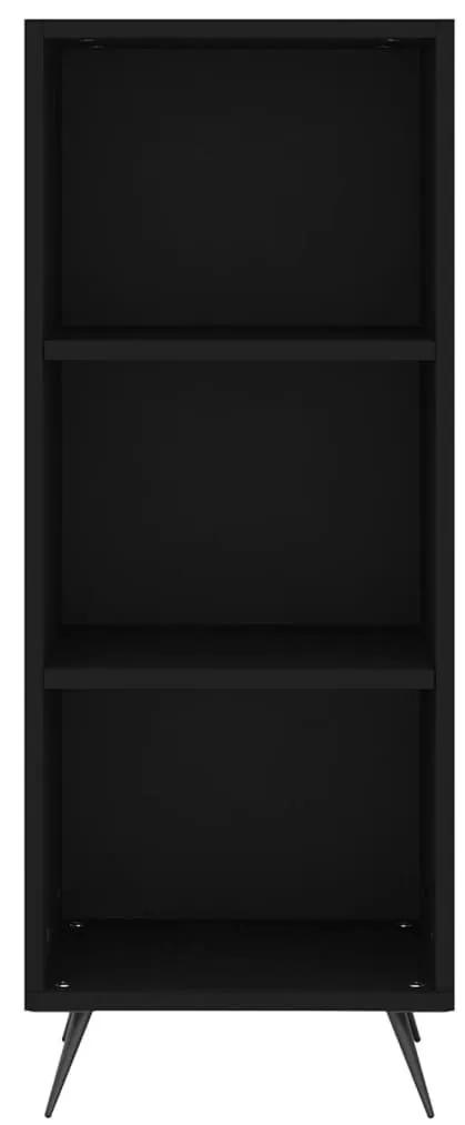 Ντουλάπι Μαύρο 34,5 x 32,5 x 180 εκ. από Επεξεργασμένο ξύλο - Μαύρο