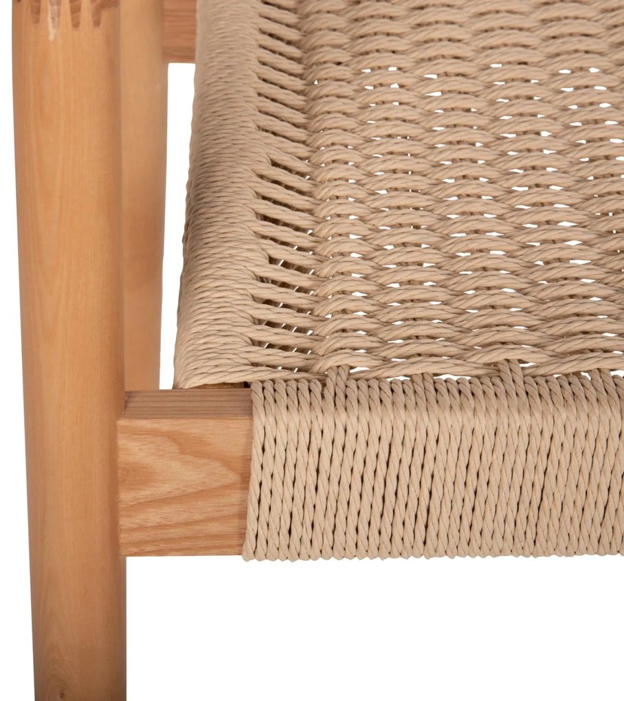 Πολυθρόνα C9874 Ξύλο Φράξινος και Paper Rope 57x54x78Yεκ. 57x54x78 εκ.