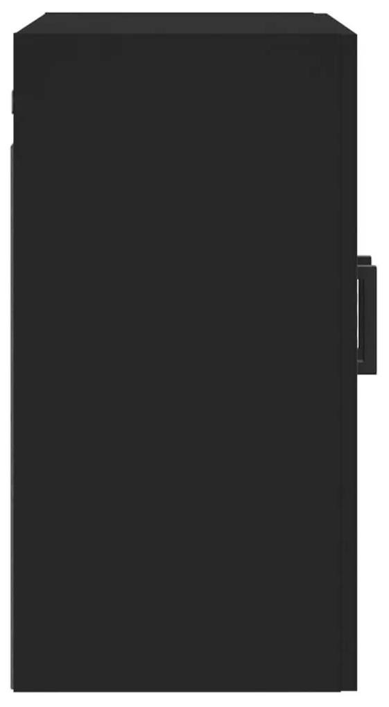 Ντουλάπι Τοίχου Μαύρο 60 x 31 x 60 εκ. από Επεξεργασμένο Ξύλο - Μαύρο
