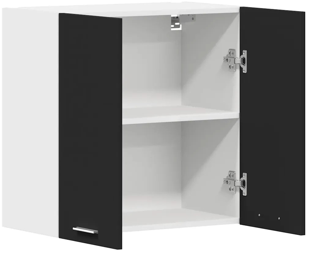 vidaXL Κρεμαστό Ντουλάπι "Lyon" Μαύρο 60x31x60 εκ. από Τεχνητό Ξύλο