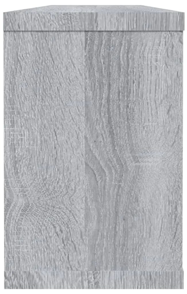 vidaXL Ραφιέρες Τοίχου Κύβος 2 τεμ Γκρι Sonoma 60x15x23 εκ. Επεξ. Ξύλο