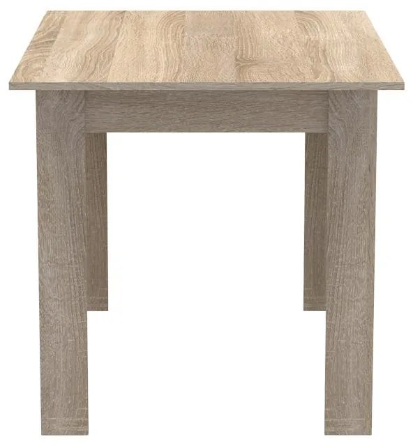 Σετ Τραπεζαρίας Manka-Julita 5 τεμ Sonoma - Μαύρο 110x80x77εκ. 110x80x77 εκ.