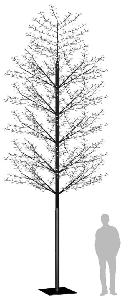 vidaXL Χριστουγεννιάτικο Δέντρο Κερασιά 2000 LED Θερμό Λευκό Φως 500εκ