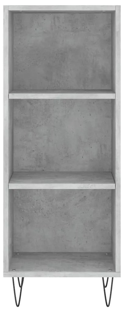 vidaXL Ντουλάπι Γκρι Σκυροδέματος 34,5x34x180 εκ. Επεξεργασμένο Ξύλο
