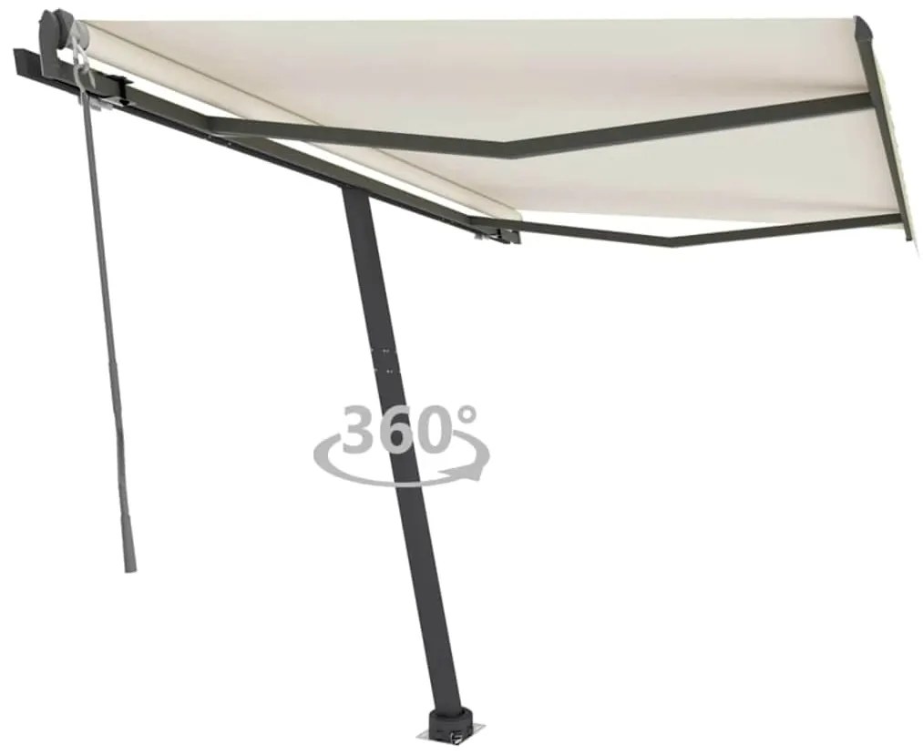 vidaXL Τέντα Αυτόματη Ανεξάρτητη Κρεμ 300 x 250 εκ.