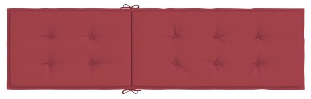 vidaXL Μαξιλάρι Σεζλόνγκ Μπορντό (75+105) x 50 x 4 εκ.