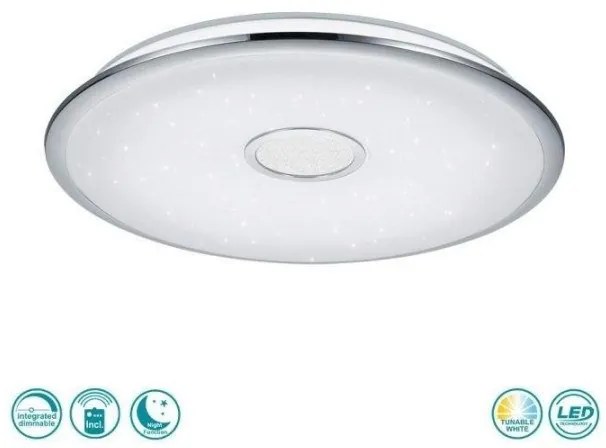 Πλαφονιέρα Φωτιστικό Οροφής Led Εφέ Αστέρια Led Λευκό Osaka 678710006 Trio Lighting-678710006-Λευκό 678710006
