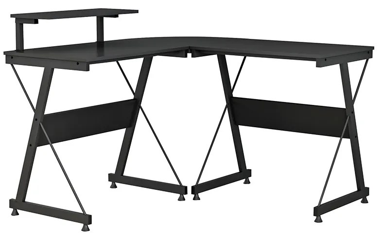 Γραφείο Gaming γωνιακό Arien pakoworld μαύρο 120x120x87εκ Model: 230-000020