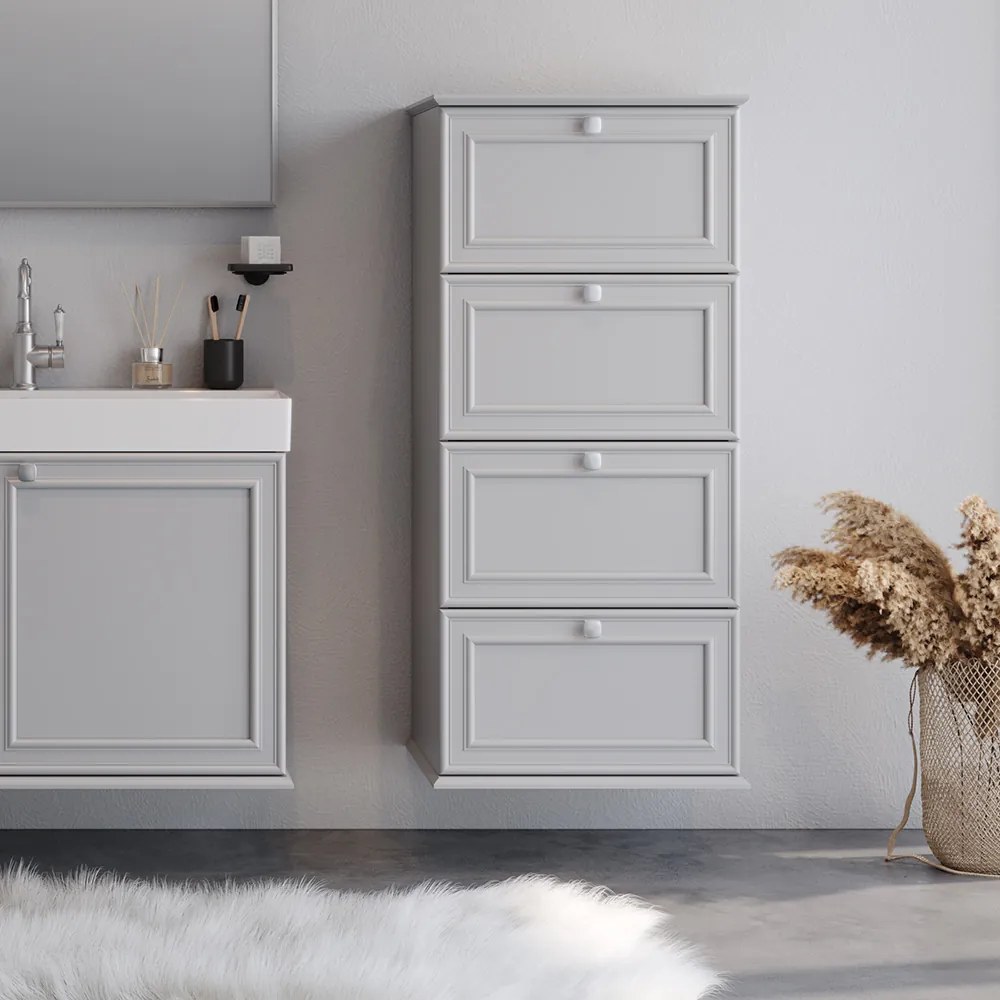 Στήλη STELLA Γκρι 54 MDF 18mm Λάκα 3CSTE054GRM κρεμαστή 3CSTE054GRM